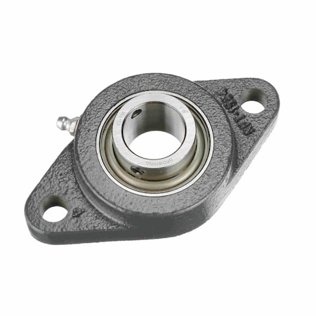 Mounted Ball Bearing, Two Bolt Flange, Eccentric